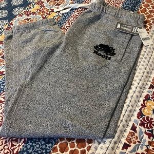 NWT MENS ROOTS SALT AN PEPPER GRAY JOGGERS SZ L